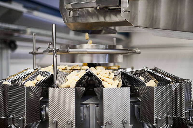 Multihead weigher stainless steel detail