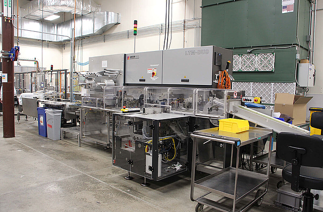 Complete chocolate packaging line