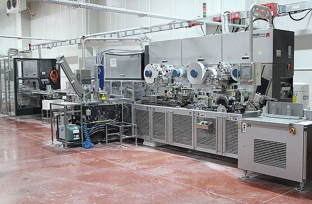 Complete gum packaging line